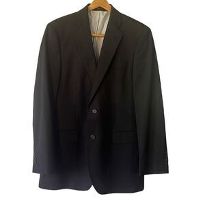 Brooks Brothers Explorer Madison Fit Suit Blazer Jacket 40L Wool Blend Charcoal